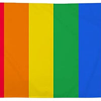 Vertical Rainbow Premium Quality Flag (5ft x 3ft) - Anilas UK