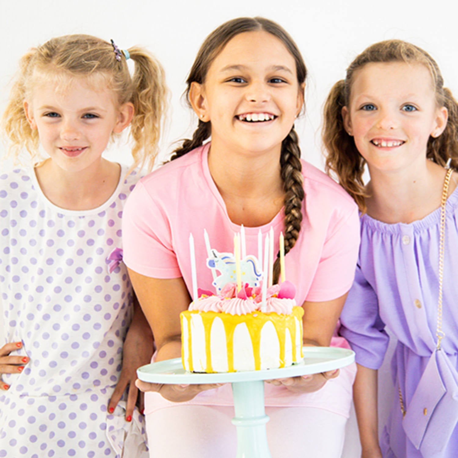 Unicorns & Rainbows Birthday Cake Candles -  (10cm, 11 pieces) - Anilas UK