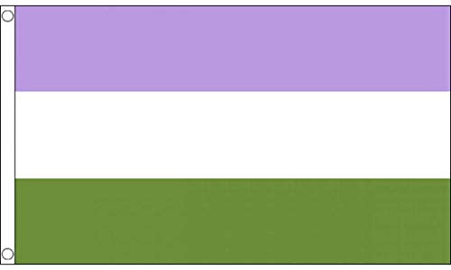 Genderqueer Premium Quality Flag (3ft x 2ft) - Anilas UK