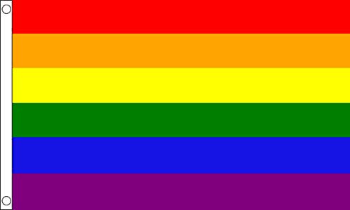 Rainbow Premium Quality Flag (3ft x 2ft) - Anilas UK