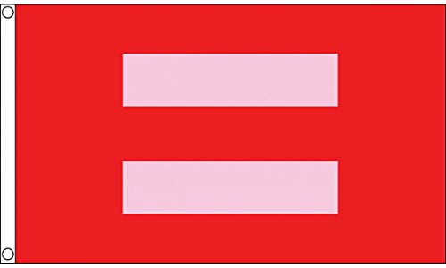 Equality Red/Pink Premium Quality Flag (5ft x 3ft) - Anilas UK