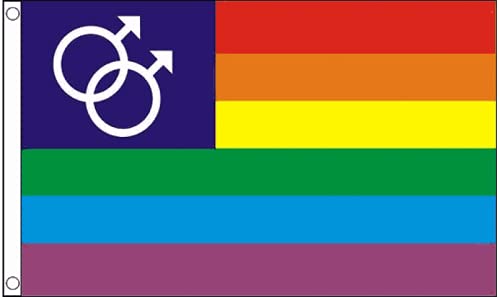 Rainbow Mars Premium Quality Flag (5ft x 3ft) - Anilas UK