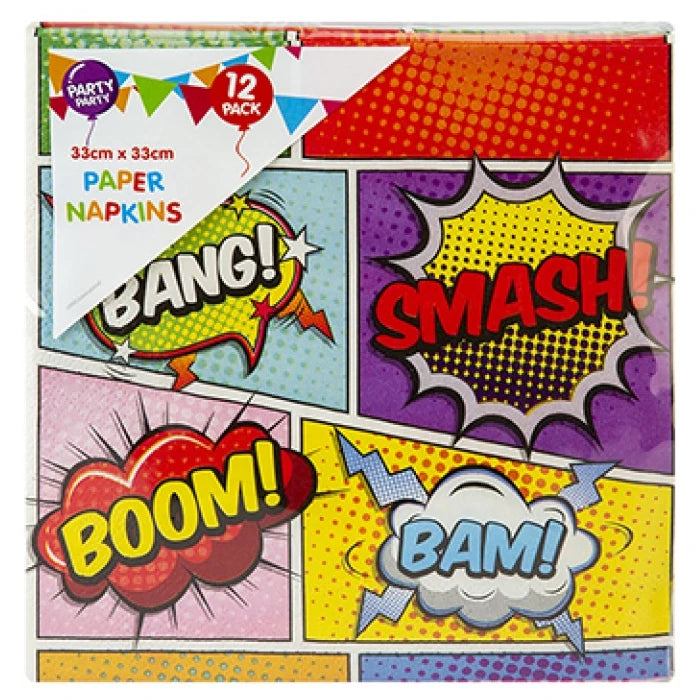 Superhero Napkins (12 pieces)