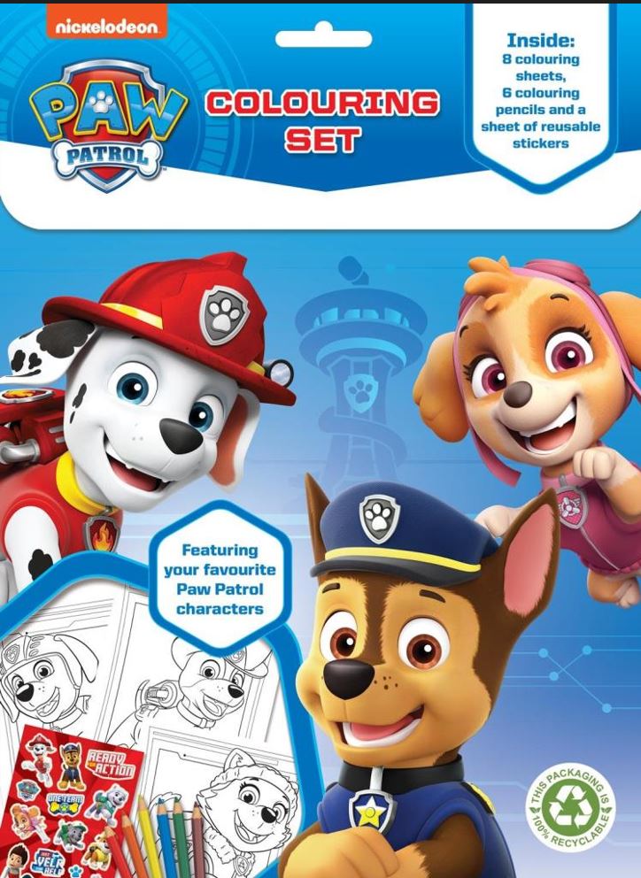 Paw Patrol Colouring Set - Anilas UK