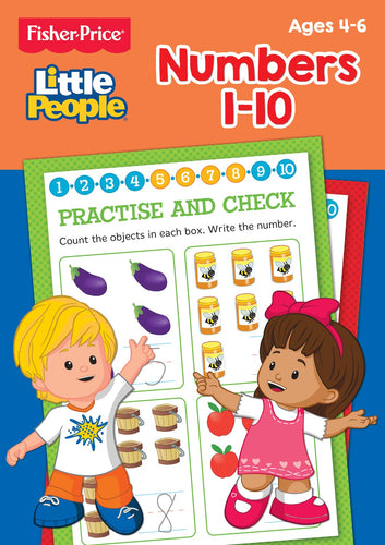 Fisher Price Little People Numbers 1-10 Activity Book - Anilas UK