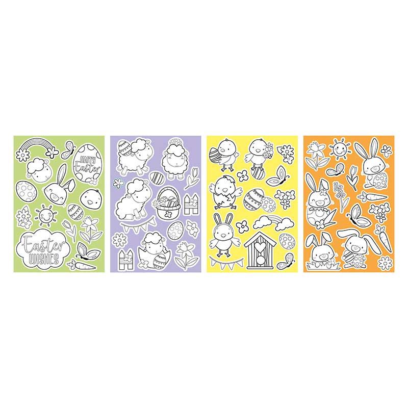 Easter Colour Your Own Sticker Sheets - Anilas UK
