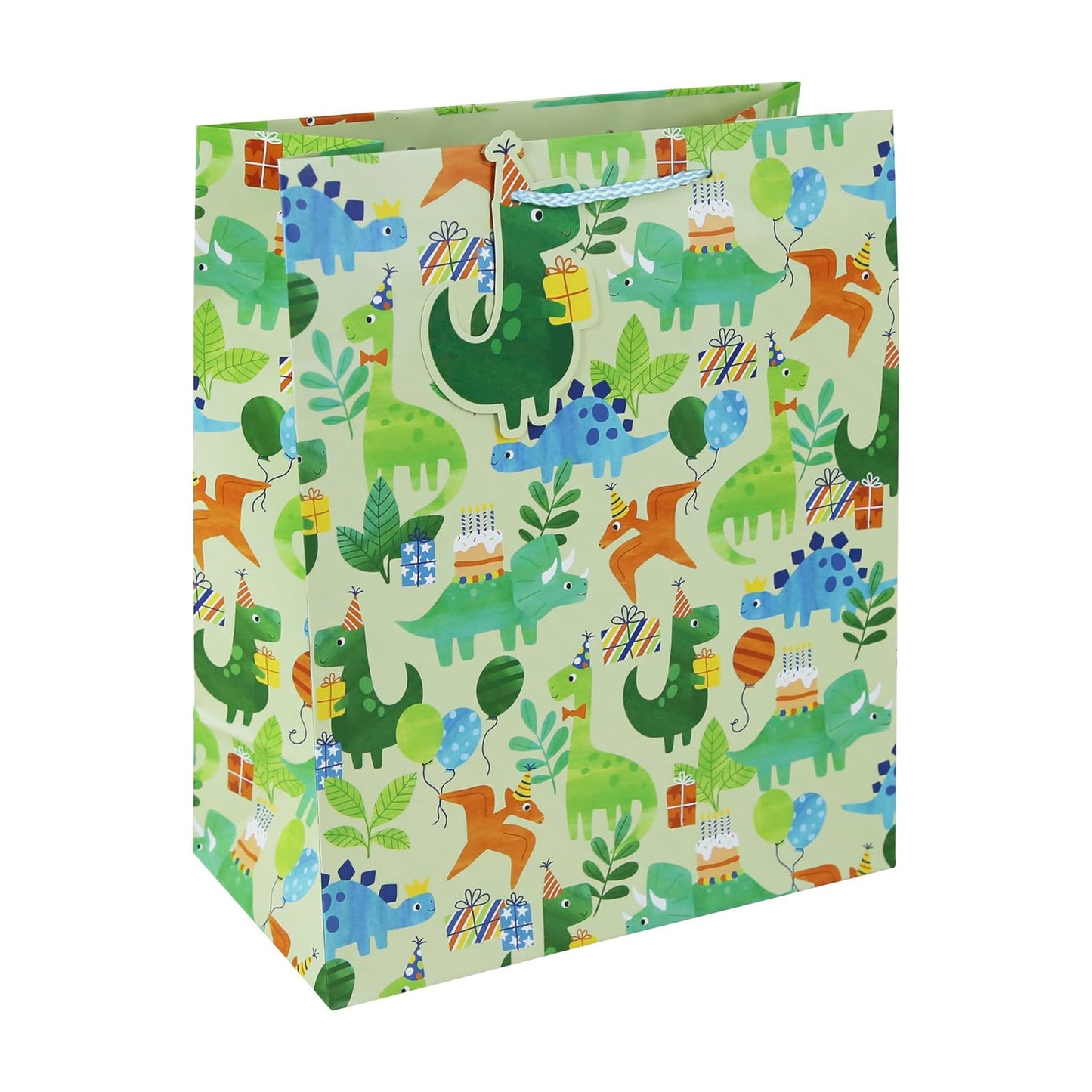 Dino Party Large Gift Paper Bag - Anilas UK