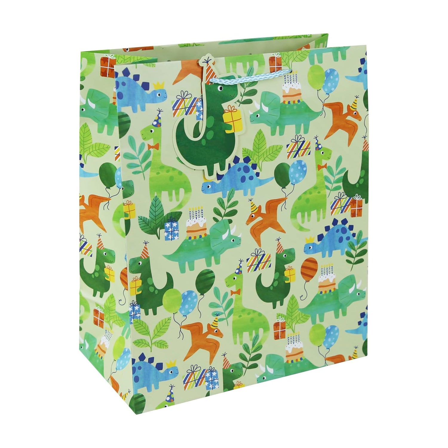 Dino Party Large Gift Paper Bag - Anilas UK