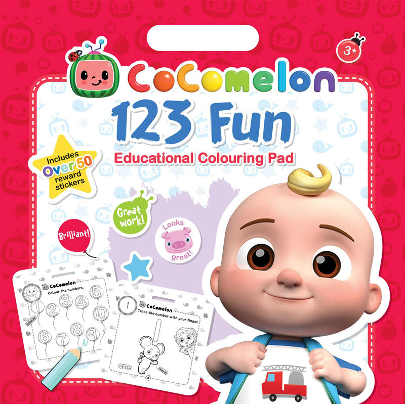 Cocomelon 123 Fun: Educational Colouring Pad - Anilas UK