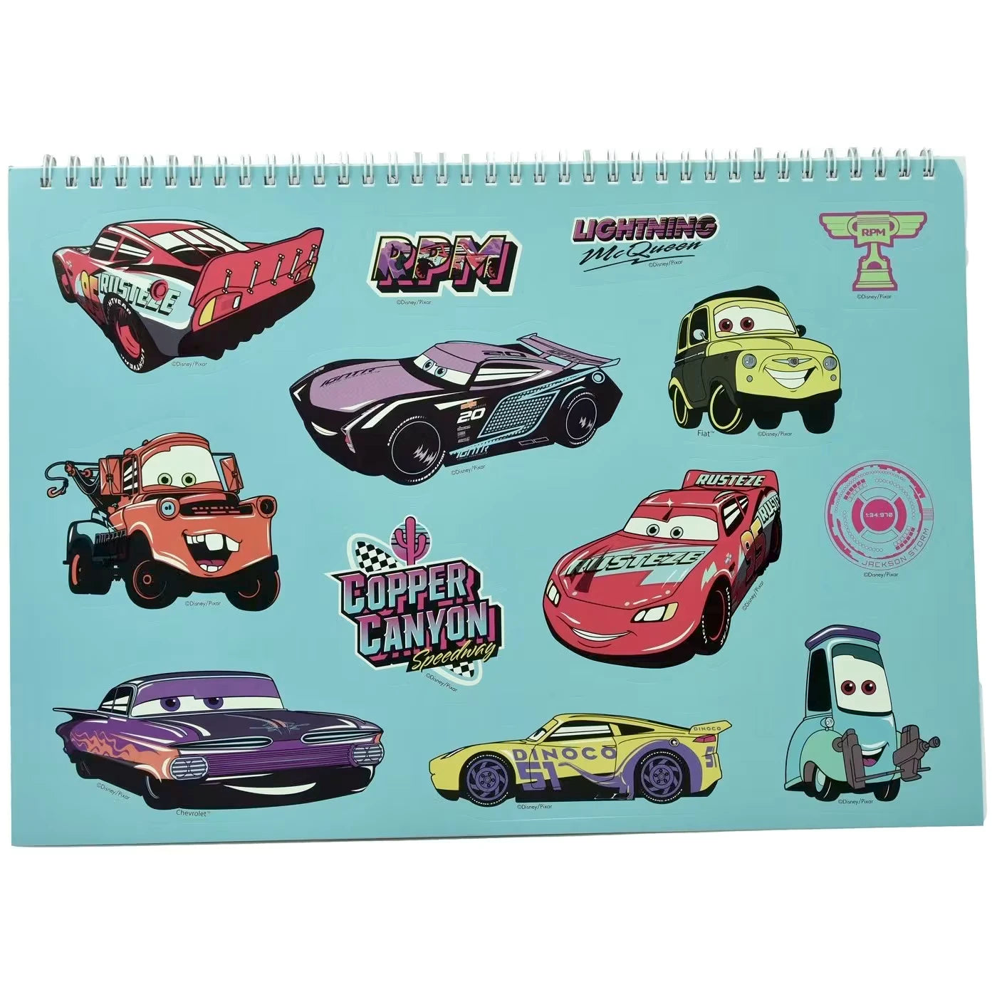 Disney Cars Sketchbook 33 x 23 cm - Anilas UK