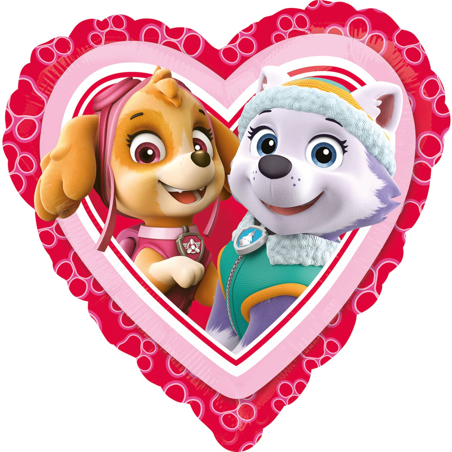 Paw Patrol Love Girl Foil Balloon 43cm - Anilas UK