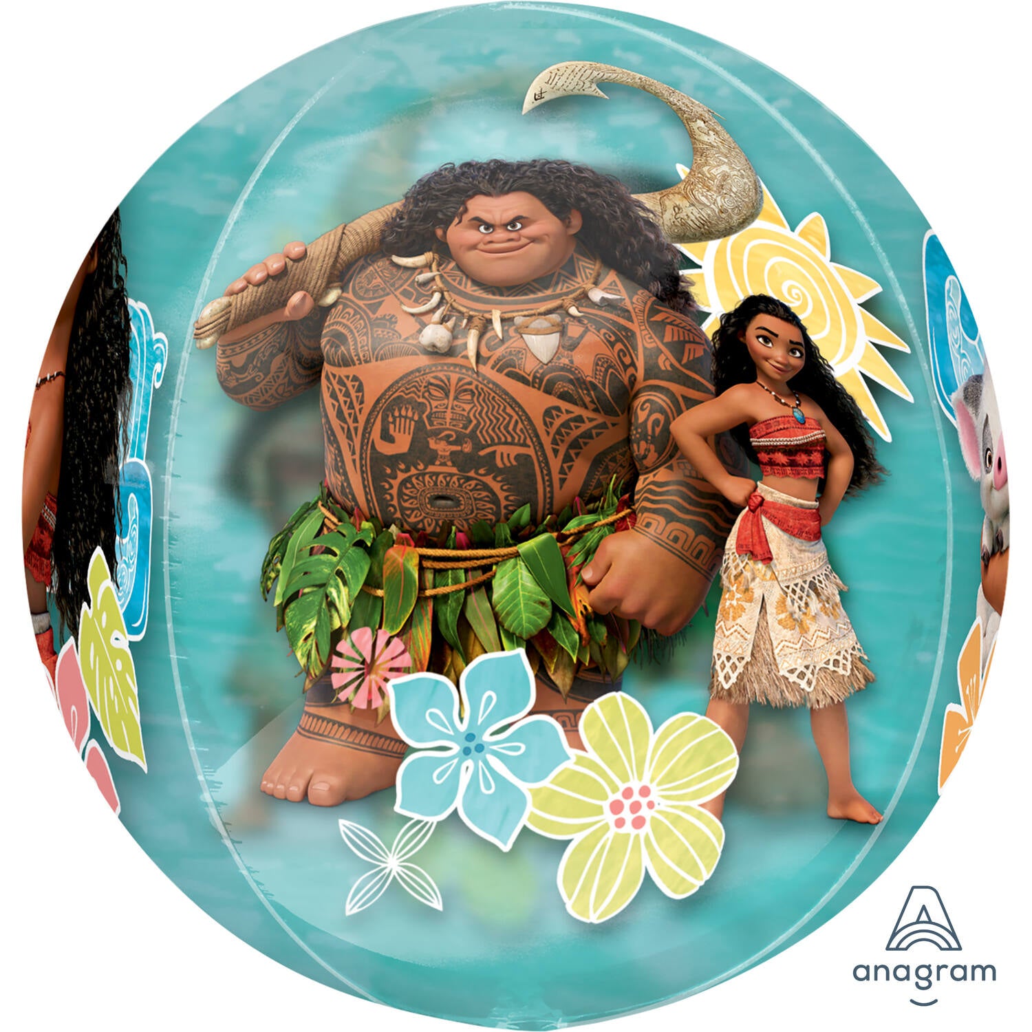Moana Orbz Foil Balloon 38cm / 15in - Anilas UK