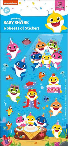 Baby Shark Party Sticker Pack - Anilas UK