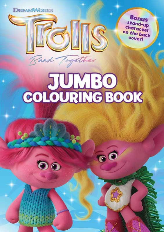 Trolls Jumbo Colouring Book - Anilas UK
