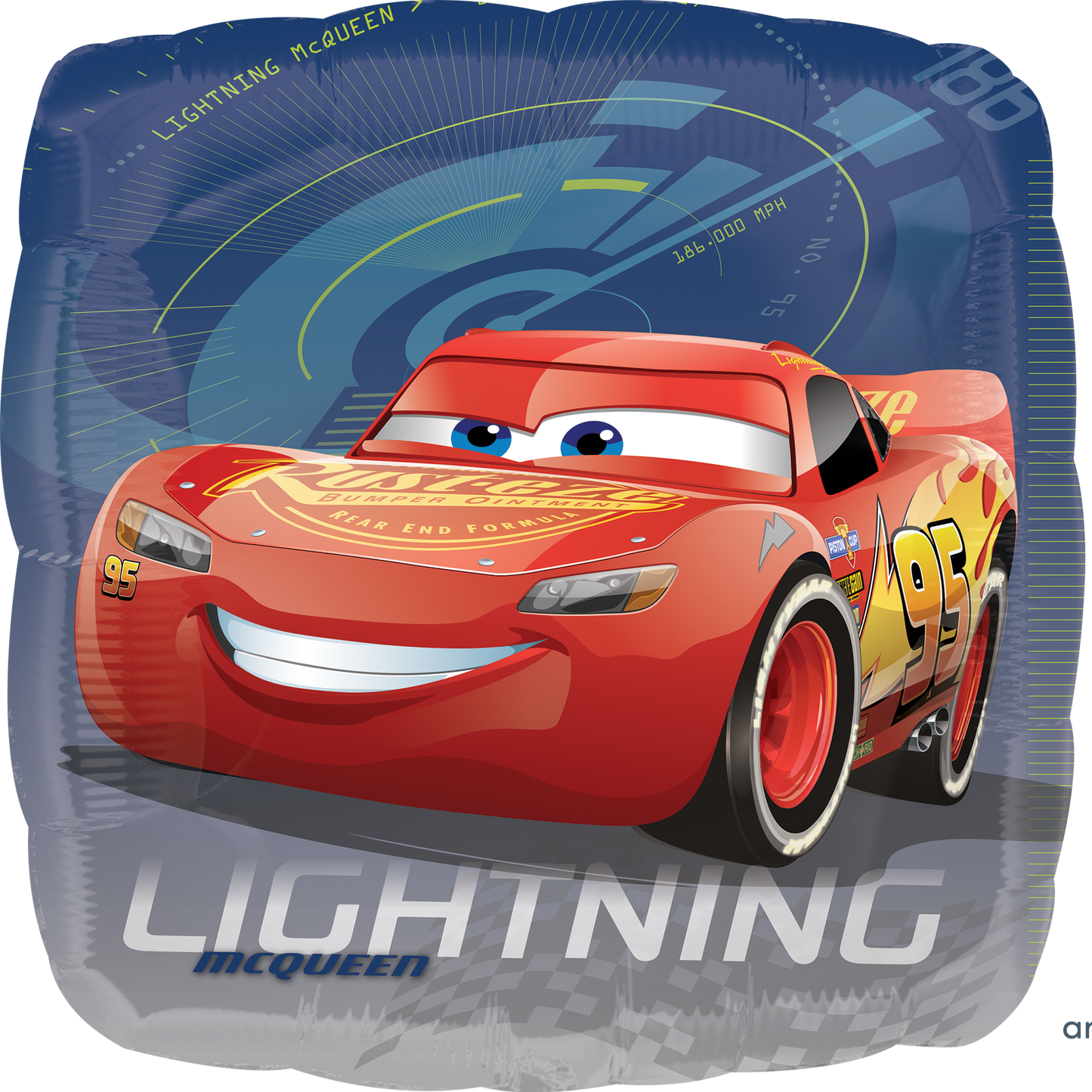 Disney Cars Square Foil Balloon 43cm - Anilas UK