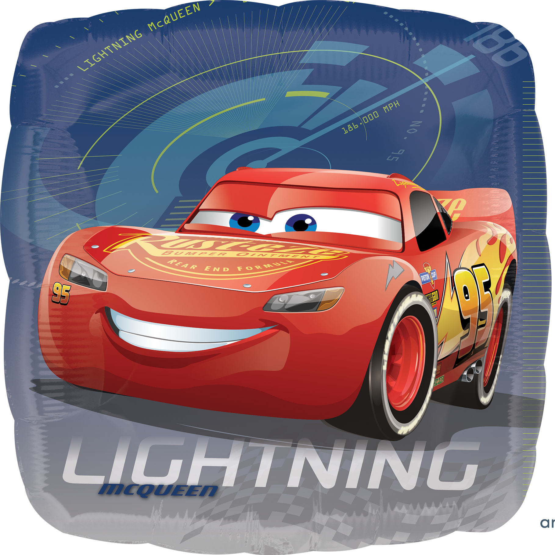 Disney Cars Square Foil Balloon 43cm - Anilas UK