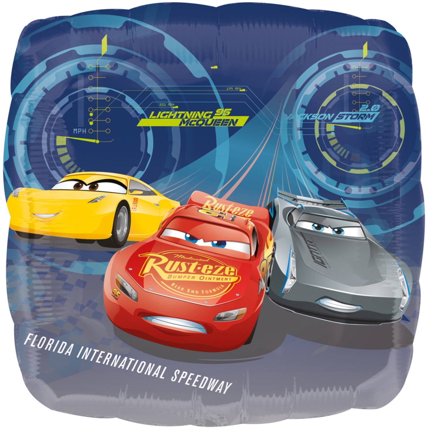 Disney Cars Square Foil Balloon 43cm - Anilas UK
