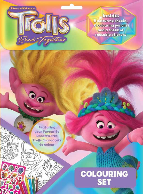 Trolls Color Guide Trolls Coloring Kit