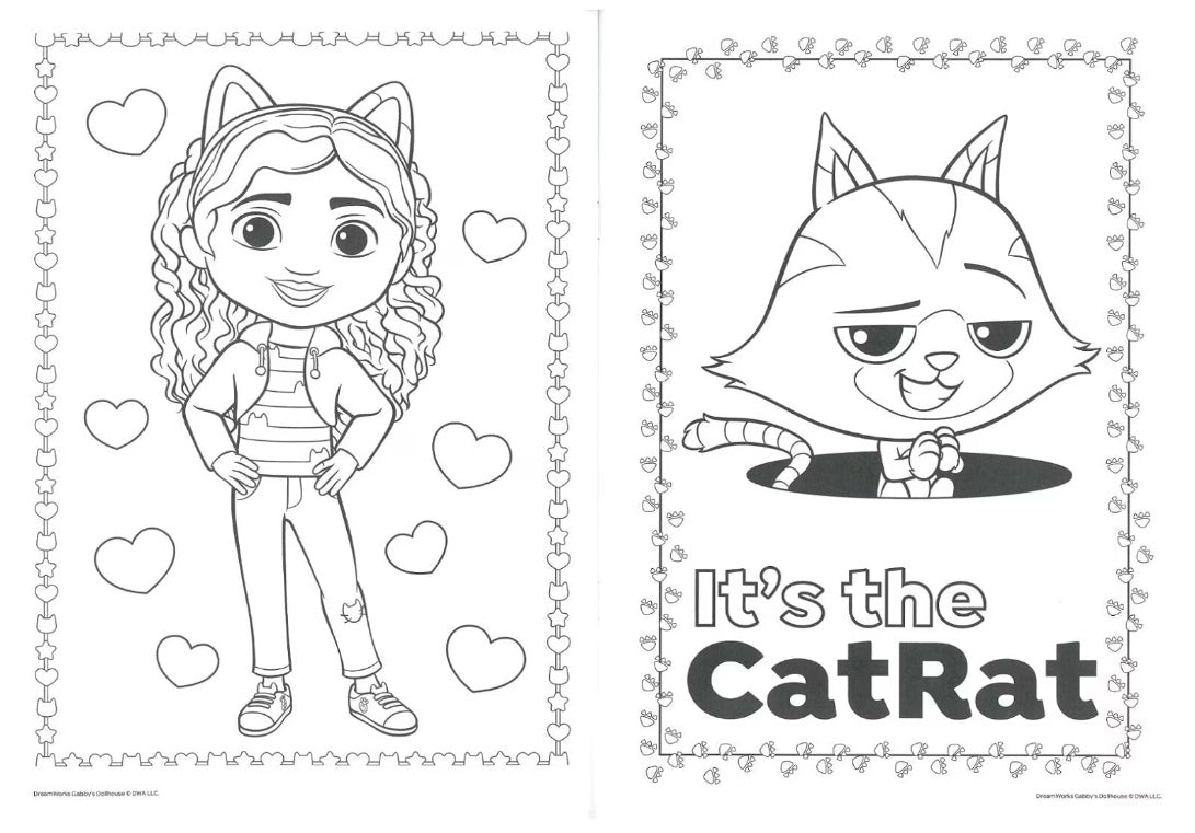 Gabby's Dollhouse Colouring Book - Anilas UK