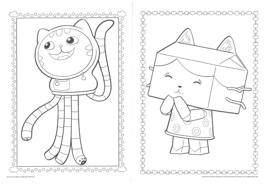 Gabby's Dollhouse Colouring Book - Anilas UK