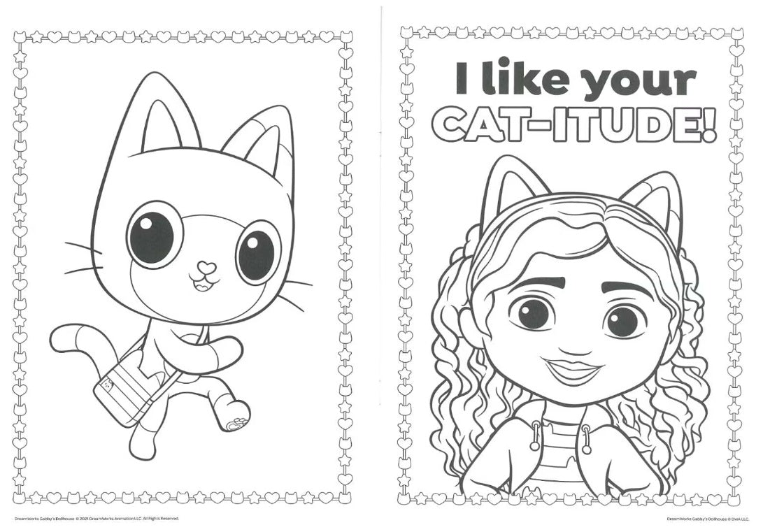 Gabby's Dollhouse Colouring Book - Anilas UK