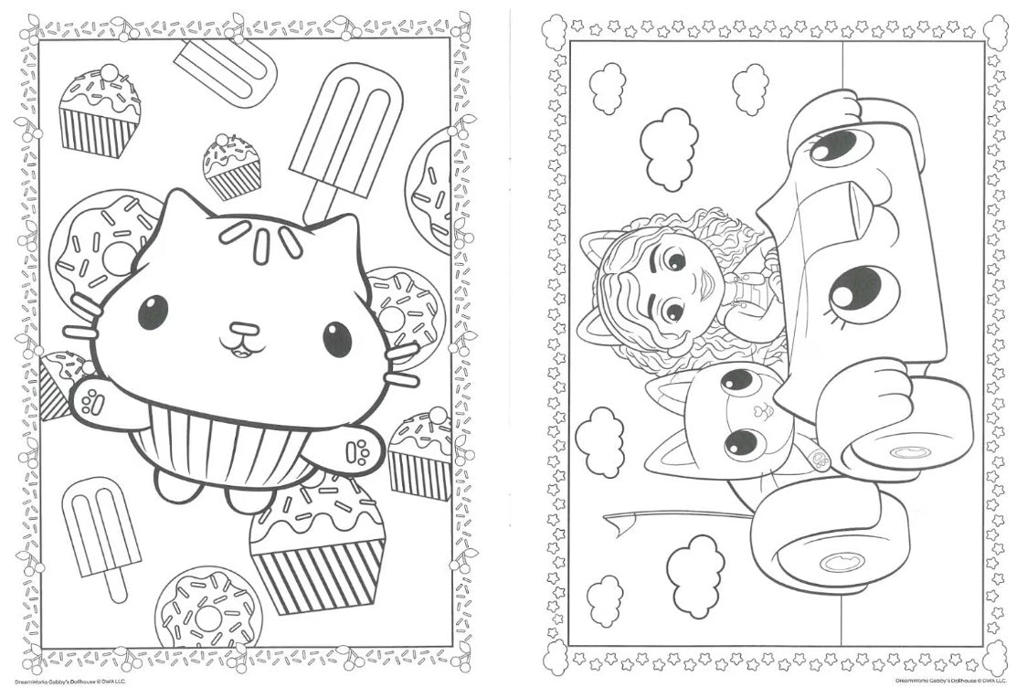 Gabby's Dollhouse Colouring Book - Anilas UK