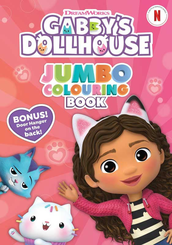 Gabby's Dollhouse Jumbo Colouring Book | Anilas UK