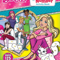 Barbie Sticker by Number Activity Book - Anilas UK