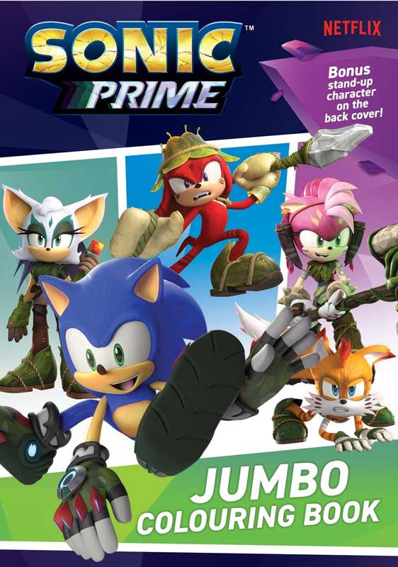 Sonic Prime Jumbo Colouring Book - Anilas UK