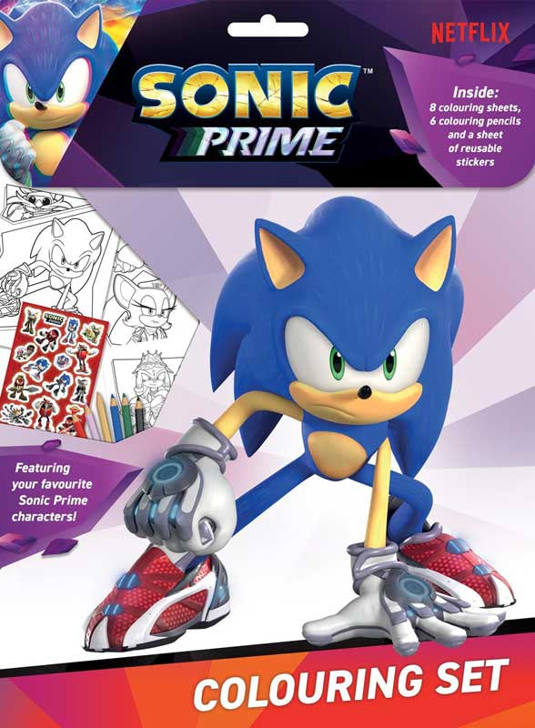 Sonic Prime Colouring Set - Anilas UK