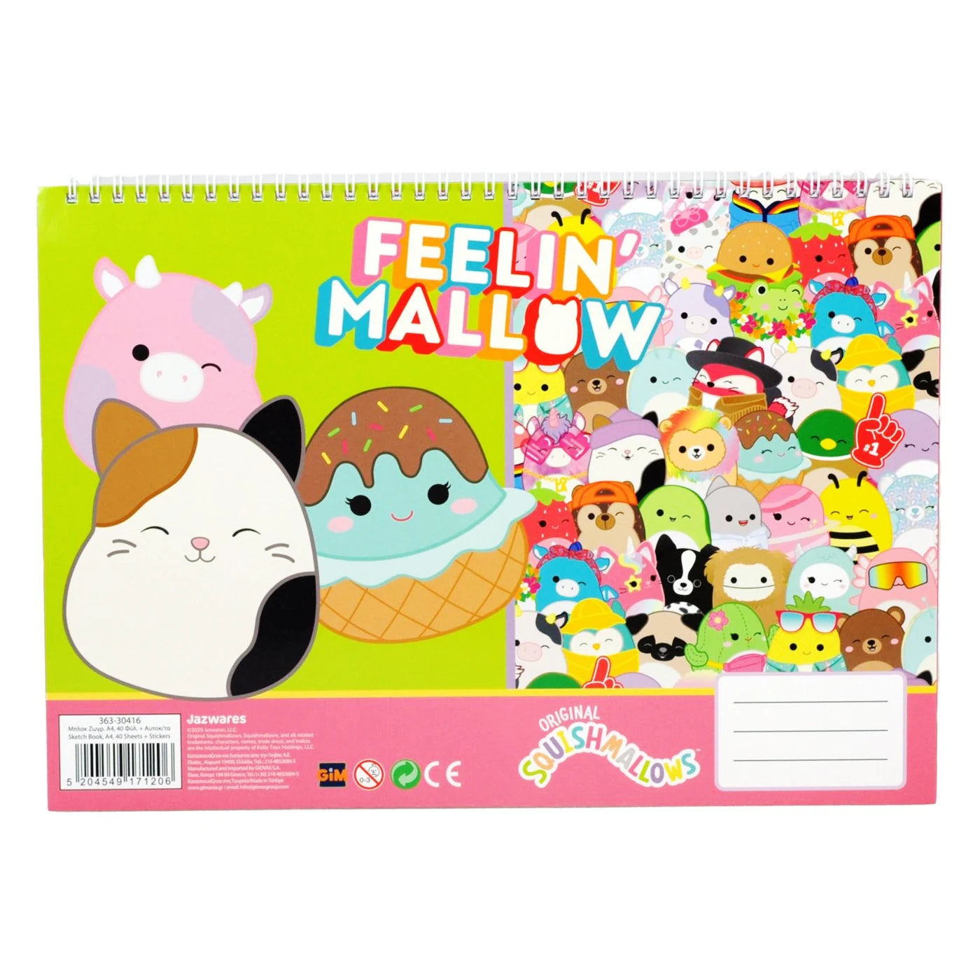 Squishmallowes Sketchbook 33 x 23 cm - Anilas UK