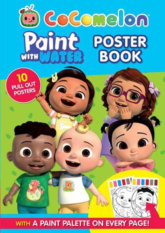 Cocomelon Paint with Water Poster Book - Anilas UK