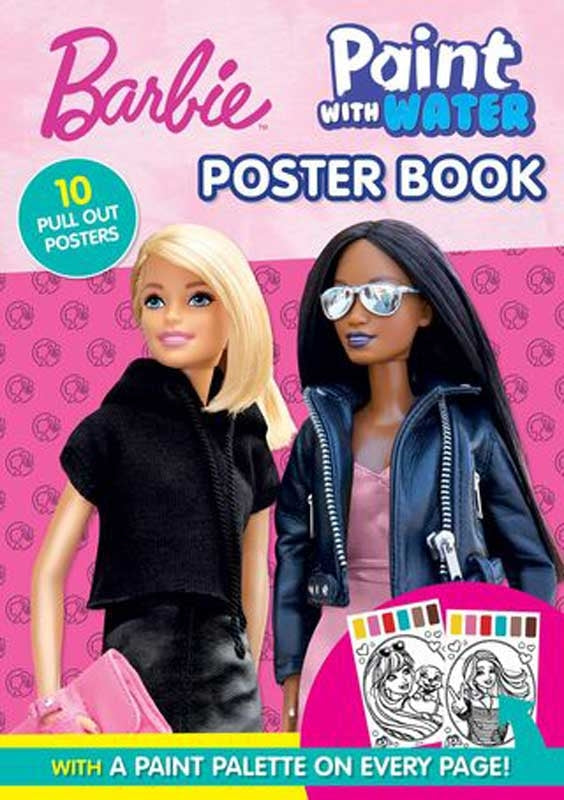 Barbie Paint with Water Poster  Colouring Book