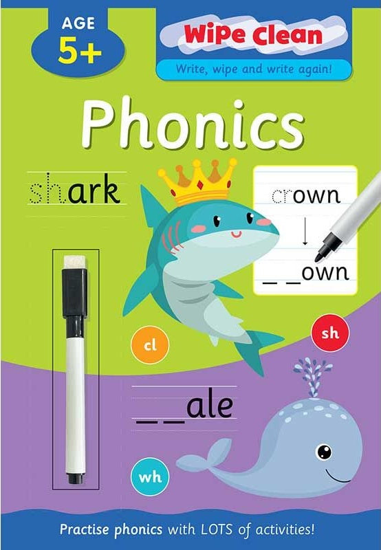 Phonics Wipe Clean Book - Anilas UK