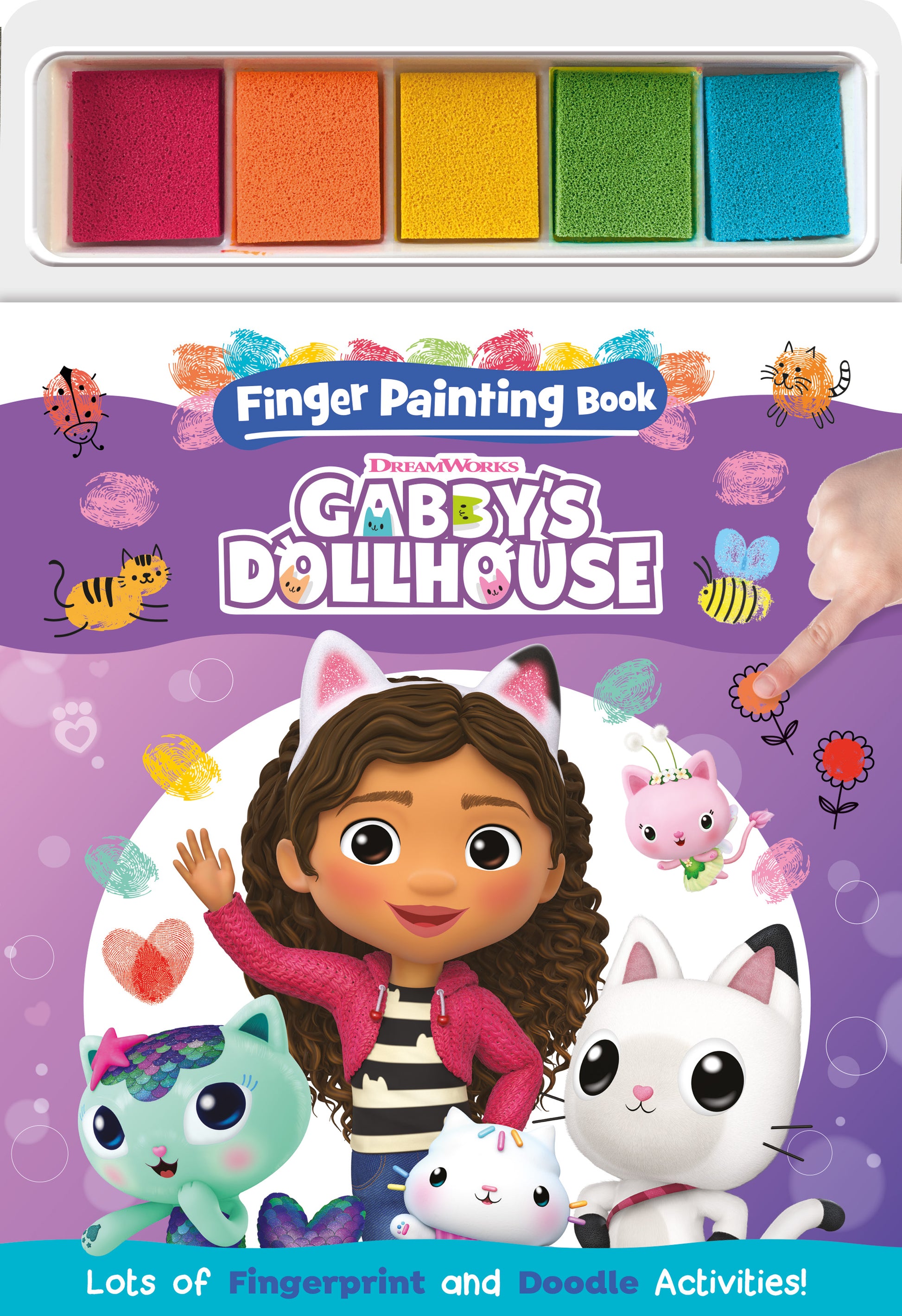 Gabby's Dollhouse Finger Painting Book - Anilas UK
