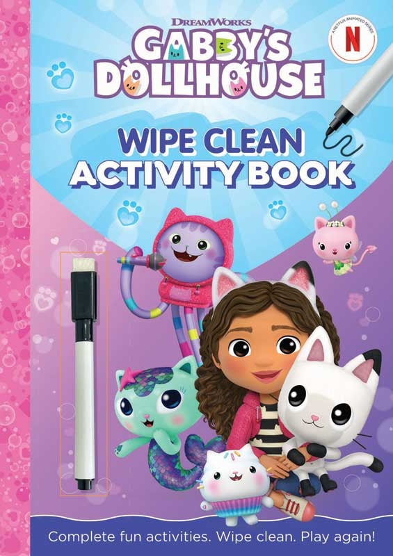 Gabby's Dollhouse Wipe Clean Activity Book - Anilas UK