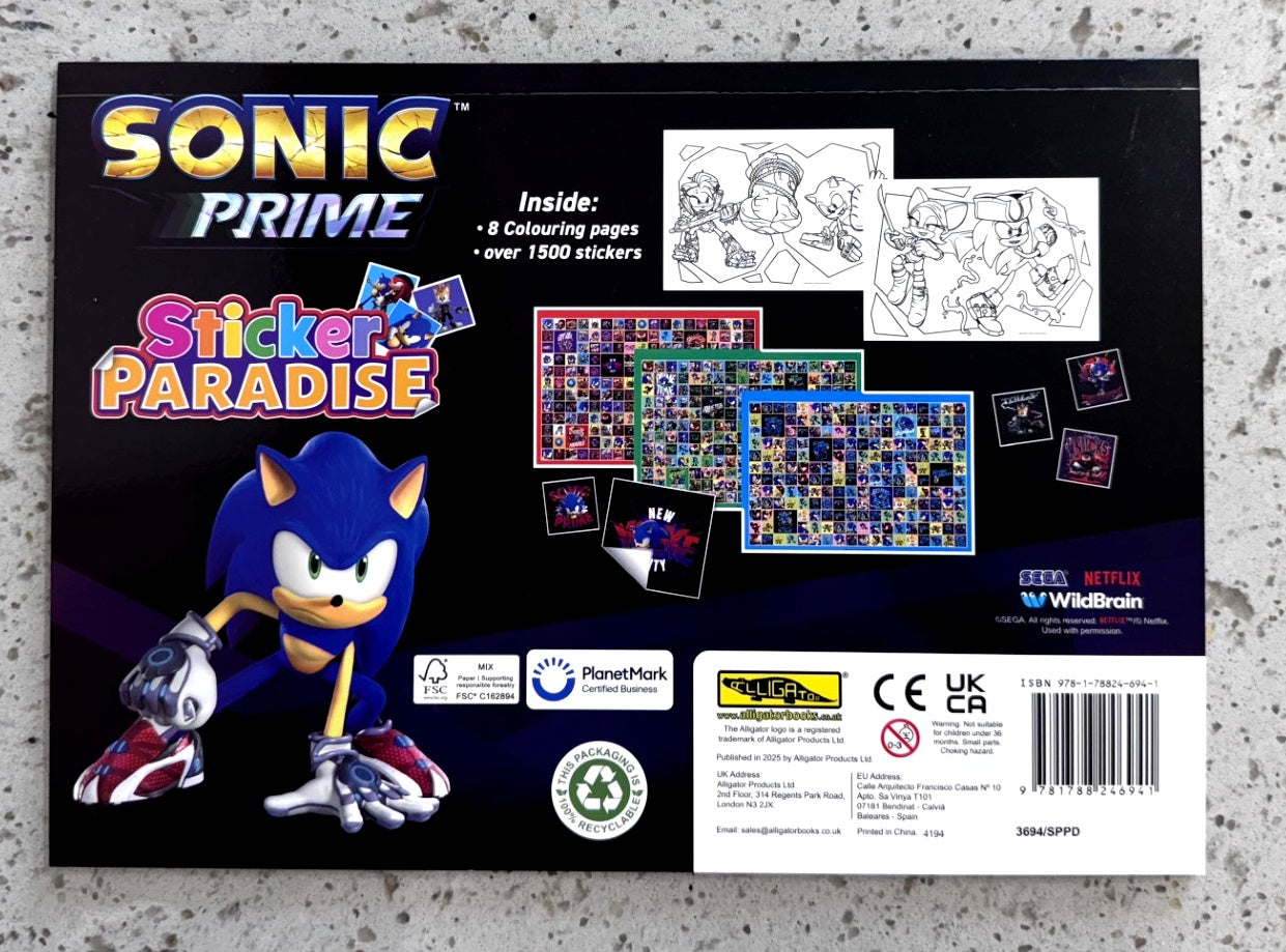 Sonic Sticker Paradise - Anilas UK