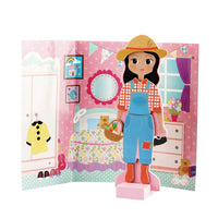 Wooden Magnetic Dress Up Doll - Sofia - Anilas UK