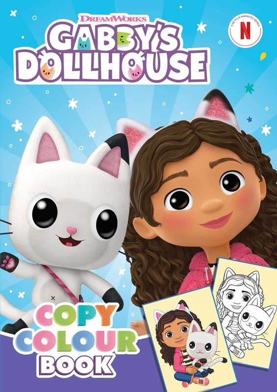 Gabby's Dollhouse Copy Colour Book - Anilas UK