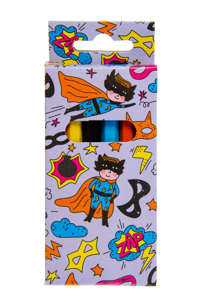 Superhero Themed Mini Colouring Pencils - Anilas UK