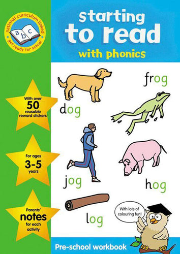 Starting To Read with Phonics Book (Pre-School Workbook) - Anilas UK
