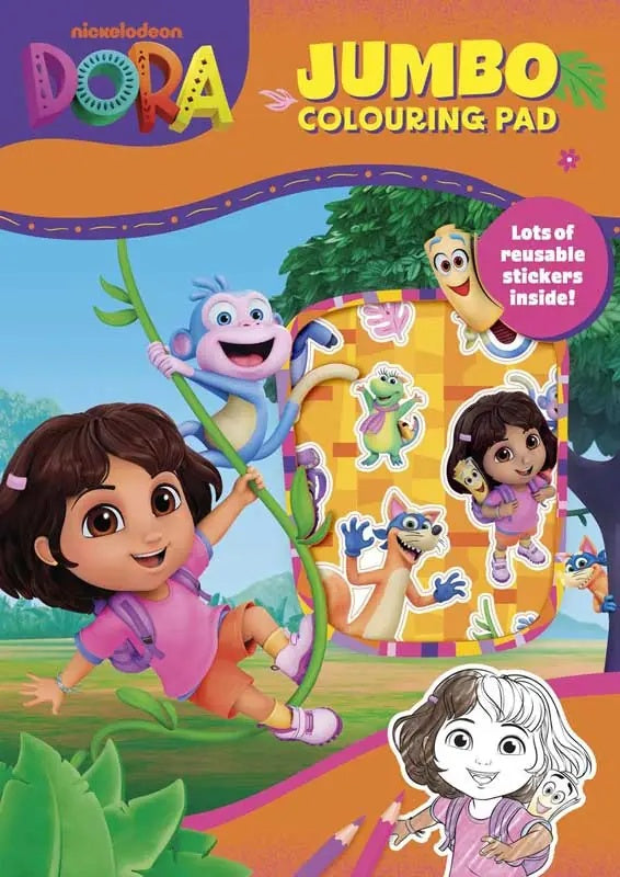 Dora Jumbo Colouring Pad - Anilas UK