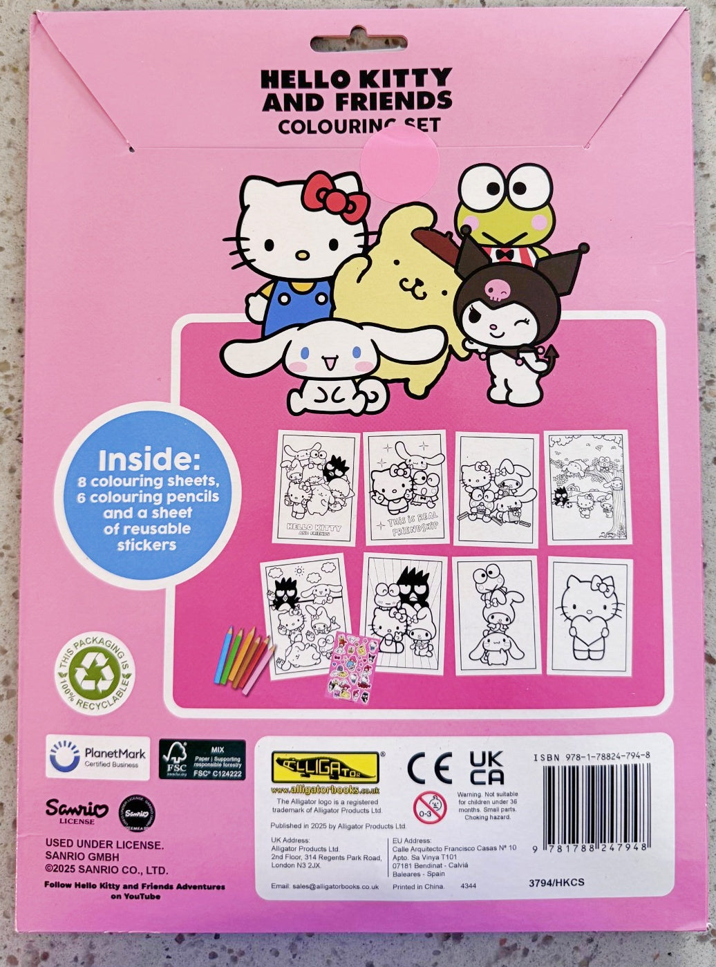 Hello Kitty Colouring Set - Anilas UK