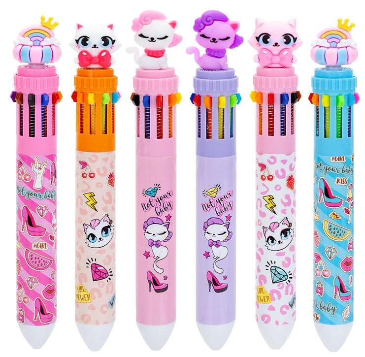 Cute 10 Colour Pen - Anilas UK