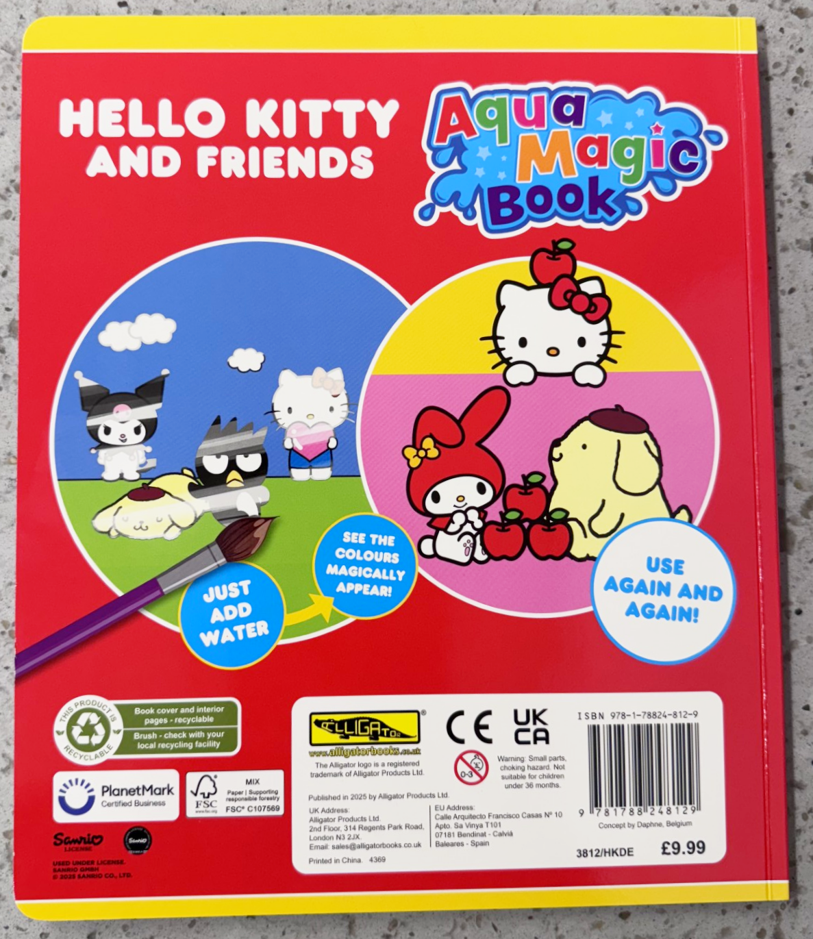 Hello Kitty Aqua Magic Colouring Book