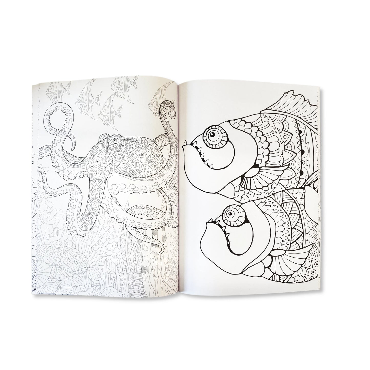 Exotic Sealife Colour Therapy Anti-Stress Adult Colouring Book
