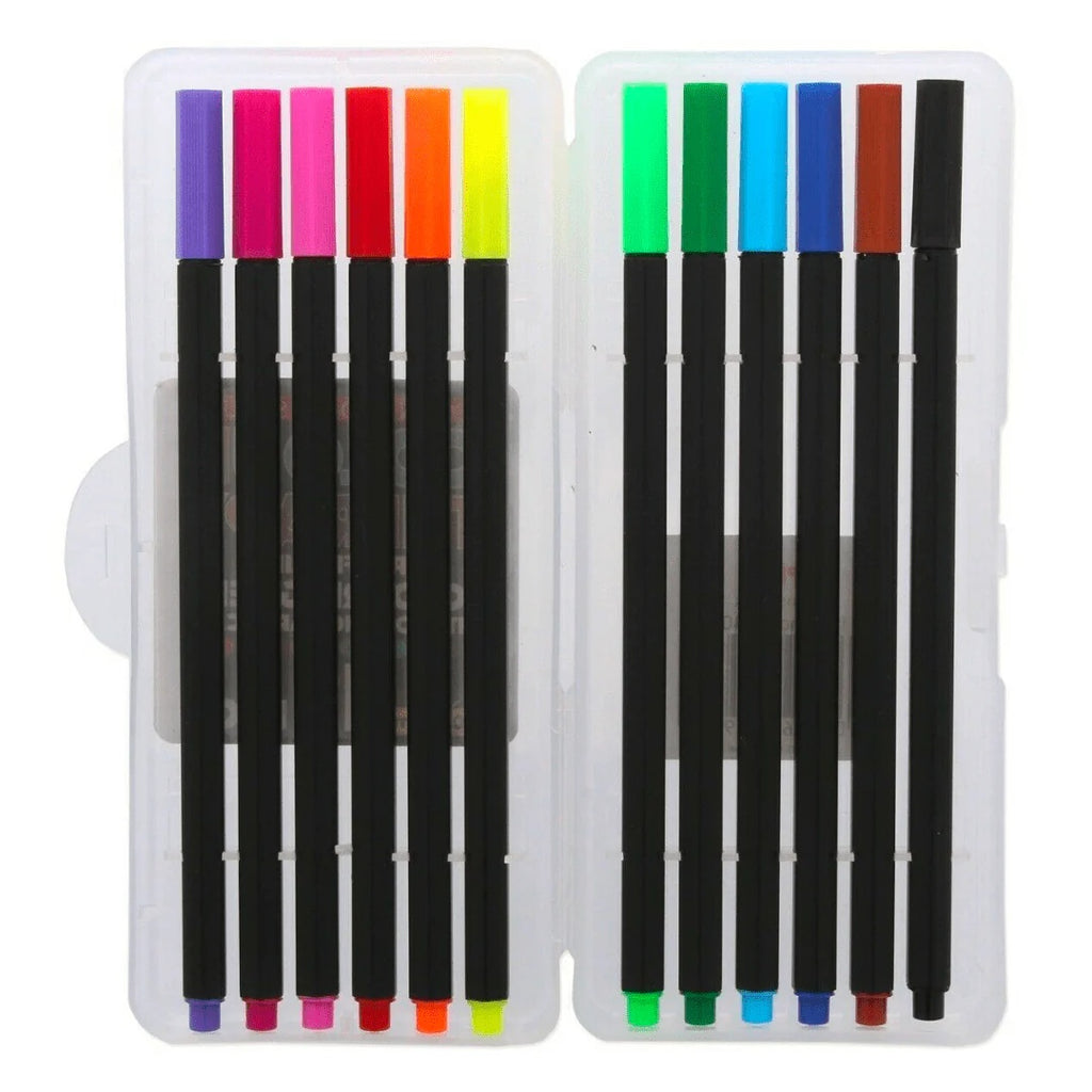 Super Fine Line Colouring Pens (Pack of 12) | Anilas UK