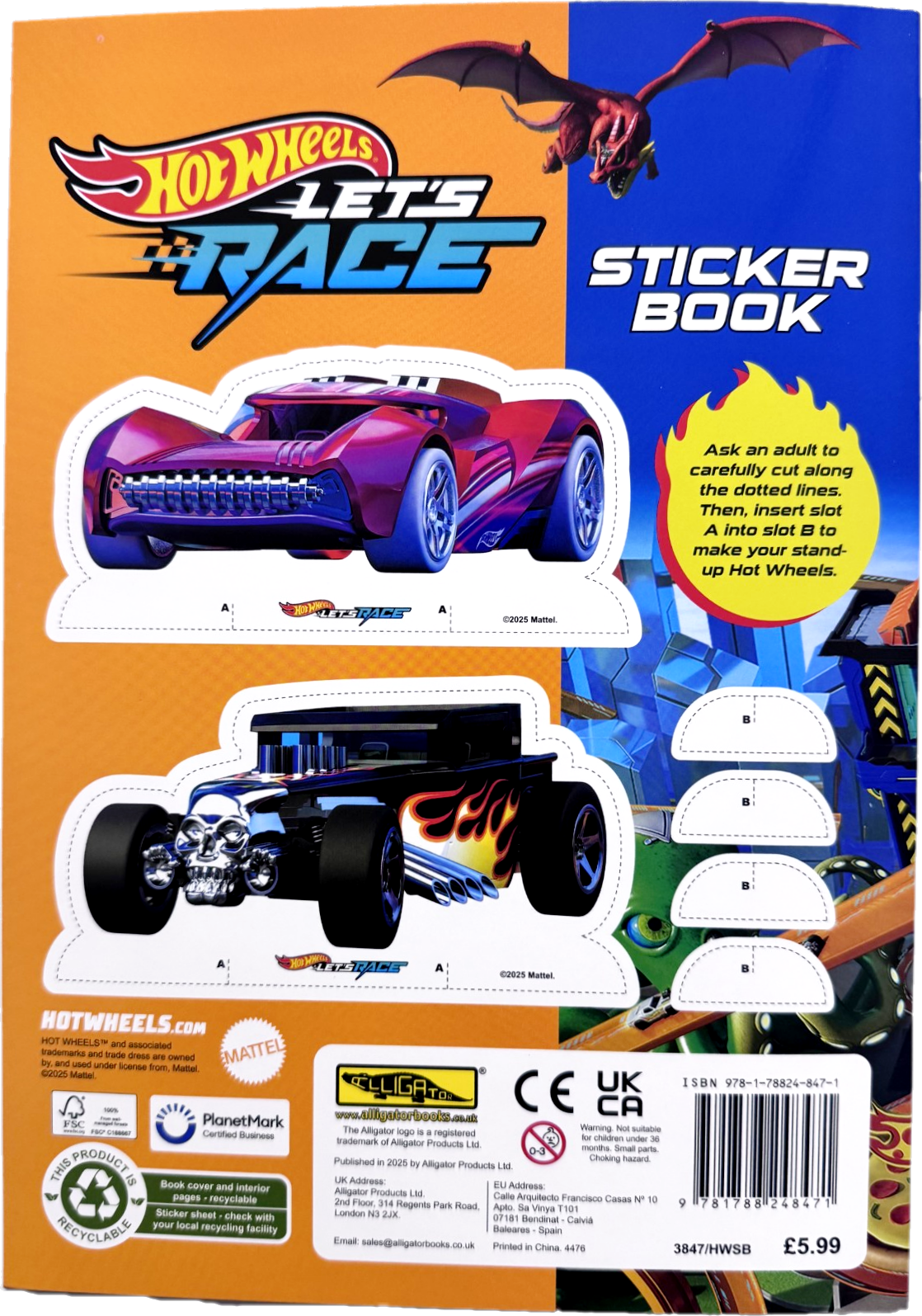Hot Wheels Sticker Book