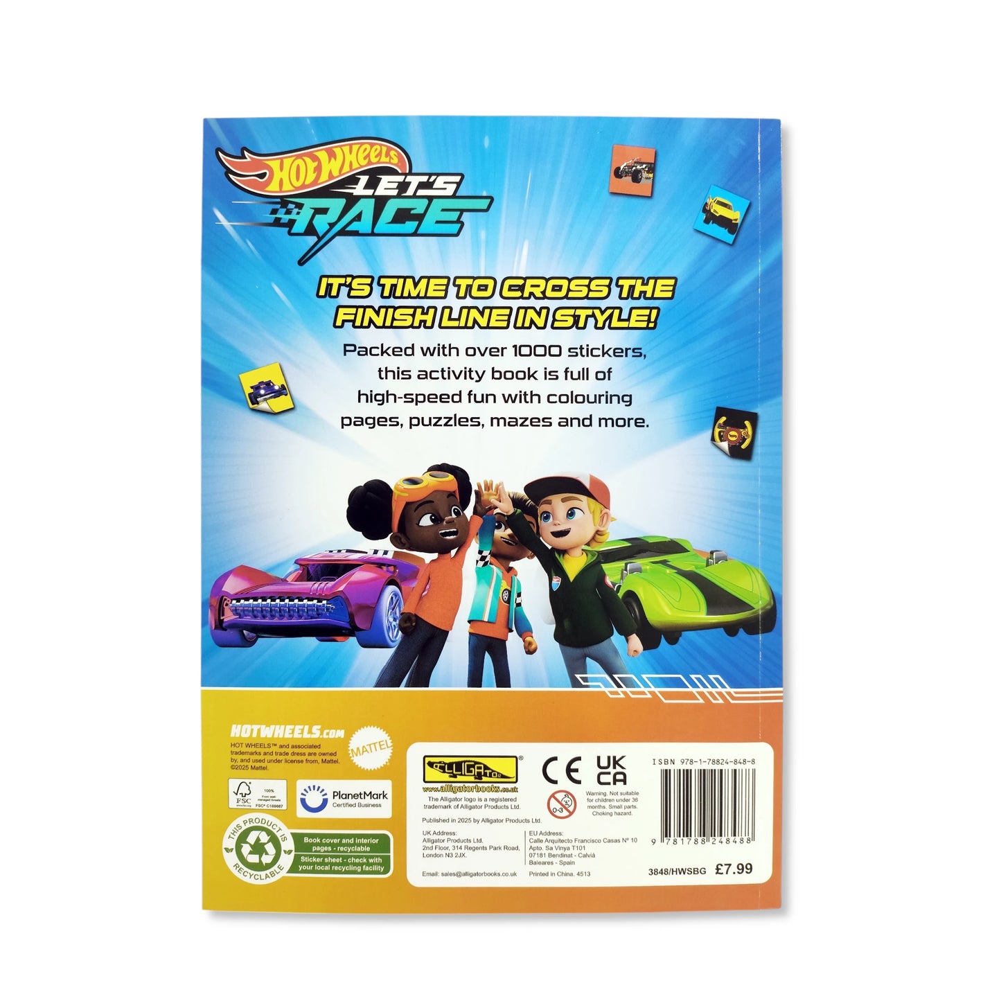 Hot Wheels Let's Race Sticker Burst Activity Book