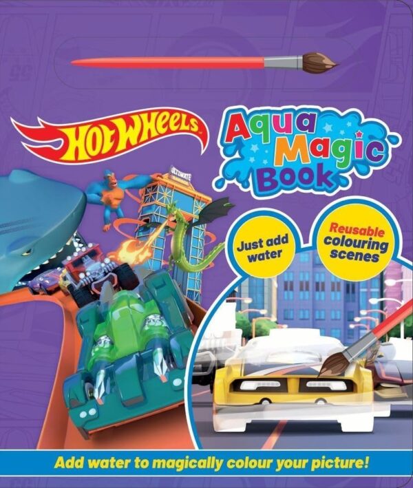 Hot Wheels Aqua Magic Colouring Book - Anilas UK